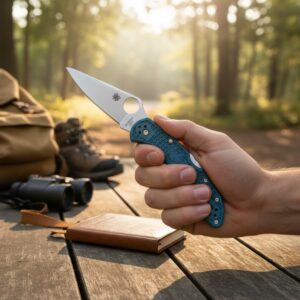 Delica 4 Spyderco K390 Blue