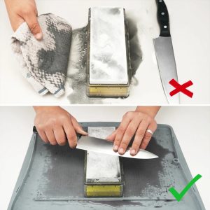 Afilar trabajo bandeja de silicona