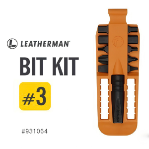 Leatherman Bit Kit #3 Orange Black con puntas y adaptador