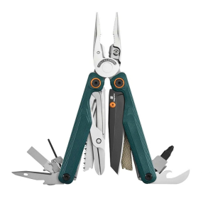 Leatherman Wave Alpha Cascadia abierta con 18 herramientas